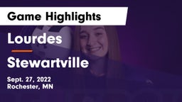 Lourdes  vs Stewartville  Game Highlights - Sept. 27, 2022