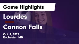 Lourdes  vs Cannon Falls  Game Highlights - Oct. 4, 2022