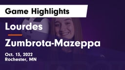 Lourdes  vs Zumbrota-Mazeppa  Game Highlights - Oct. 13, 2022