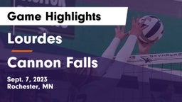 Lourdes  vs Cannon Falls  Game Highlights - Sept. 7, 2023