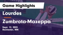Lourdes  vs Zumbrota-Mazeppa  Game Highlights - Sept. 12, 2023