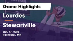 Lourdes  vs Stewartville  Game Highlights - Oct. 17, 2023
