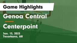 Genoa Central  vs Centerpoint Game Highlights - Jan. 13, 2023