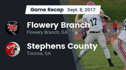 Recap: Flowery Branch  vs. Stephens County  2017