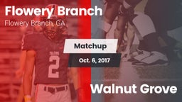 Matchup: Flowery Branch High vs. Walnut Grove 2017