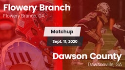 Matchup: Flowery Branch High vs. Dawson County  2020