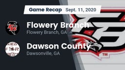 Recap: Flowery Branch  vs. Dawson County  2020