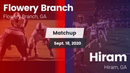 Matchup: Flowery Branch High vs. Hiram  2020