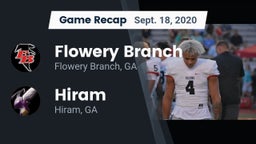 Recap: Flowery Branch  vs. Hiram  2020