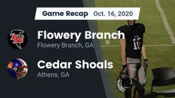 Recap: Flowery Branch  vs. Cedar Shoals   2020