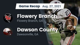Recap: Flowery Branch  vs. Dawson County  2021