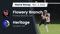Recap: Flowery Branch  vs. Heritage  2022