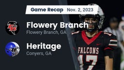 Recap: Flowery Branch  vs. Heritage  2023