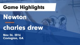 Newton  vs charles drew Game Highlights - Nov 26, 2016