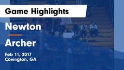 Newton  vs Archer Game Highlights - Feb 11, 2017