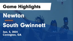 Newton  vs South Gwinnett  Game Highlights - Jan. 5, 2024