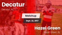 Matchup: Decatur  vs. Hazel Green  2017