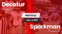 Matchup: Decatur  vs. Sparkman  2017