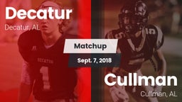 Matchup: Decatur  vs. Cullman  2018