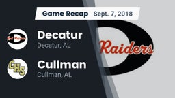 Recap: Decatur  vs. Cullman  2018