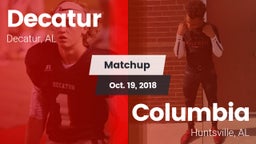 Matchup: Decatur  vs. Columbia  2018
