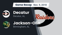 Recap: Decatur  vs. Jackson-Olin  2018