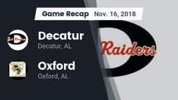 Recap: Decatur  vs. Oxford  2018