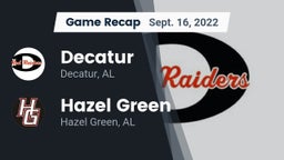 Recap: Decatur  vs. Hazel Green  2022