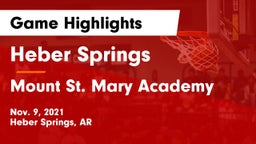 Heber Springs  vs Mount St. Mary Academy Game Highlights - Nov. 9, 2021