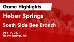 Heber Springs  vs South Side Bee Branch Game Highlights - Dec. 14, 2021