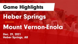 Heber Springs  vs Mount Vernon-Enola Game Highlights - Dec. 29, 2021