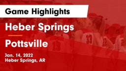 Heber Springs  vs Pottsville  Game Highlights - Jan. 14, 2022