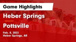 Heber Springs  vs Pottsville  Game Highlights - Feb. 8, 2022