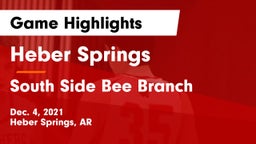 Heber Springs  vs South Side Bee Branch Game Highlights - Dec. 4, 2021