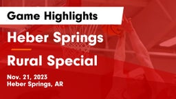 Heber Springs  vs Rural Special  Game Highlights - Nov. 21, 2023