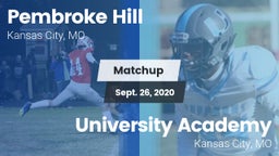 Matchup: Pembroke Hill High vs. University Academy 2020