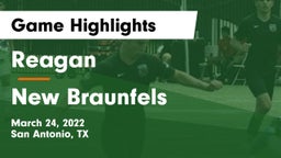 Reagan  vs New Braunfels  Game Highlights - March 24, 2022