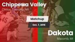 Matchup: Chippewa Valley vs. Dakota  2016