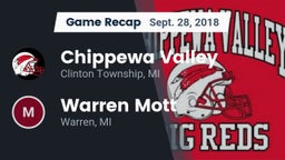 Recap: Chippewa Valley  vs. Warren Mott  2018
