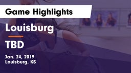 Louisburg  vs TBD Game Highlights - Jan. 24, 2019
