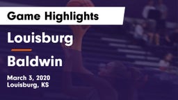 Louisburg  vs Baldwin  Game Highlights - March 3, 2020