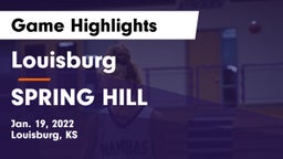 Louisburg  vs SPRING HILL  Game Highlights - Jan. 19, 2022