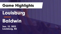 Louisburg  vs Baldwin  Game Highlights - Jan. 13, 2023
