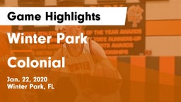 Winter Park  vs Colonial  Game Highlights - Jan. 22, 2020