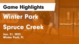 Winter Park  vs Spruce Creek  Game Highlights - Jan. 31, 2023