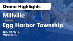 Millville  vs Egg Harbor Township  Game Highlights - Jan. 12, 2018