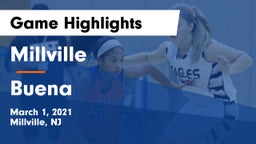 Millville  vs Buena  Game Highlights - March 1, 2021