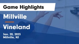 Millville  vs Vineland  Game Highlights - Jan. 20, 2023