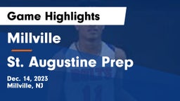 Millville  vs St. Augustine Prep  Game Highlights - Dec. 14, 2023