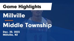 Millville  vs Middle Township Game Highlights - Dec. 20, 2023
